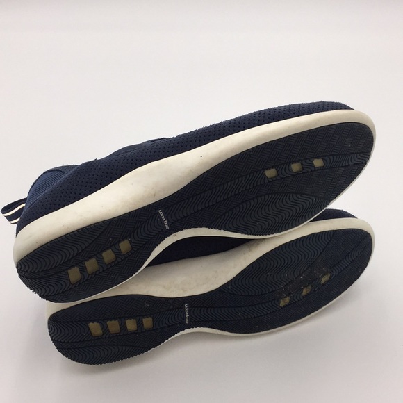 Lands' End 98109 Women’s Solid Blue Suede Slip On Casual Shoes Sneakers Size 10B - Picture 4 of 9
